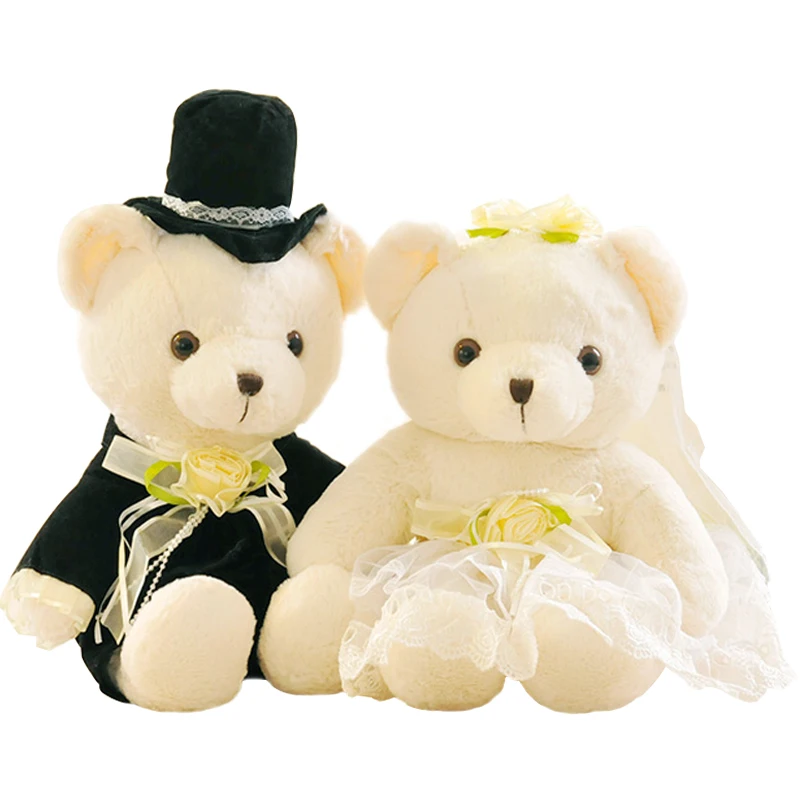 2 pcs/lot 15cm Kawaii 1Pair NEW Wedding Gift Bride & Groom Bear Bouquet DOLL TOY ; Plush Stuffed TOY Soft Figure DOLL TOY
2 pcs/lot 15cm Kawaii 1Pair NEW Wedding Gift Bride & Groom Bear Bouquet DOLL TOY ; Plush Stuffed TOY Soft Figure DOLL TOY