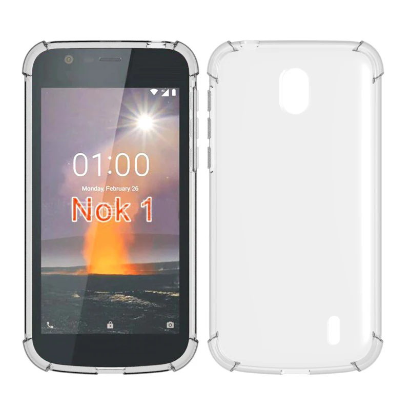 ТПУ чехол подушка безопасности противоударный для Nokia 1 One TA-1066 4 5 в чехле Мягкий