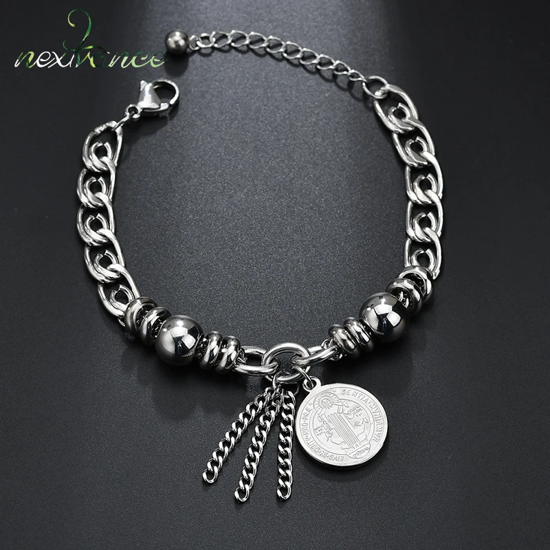 Nextvance Silver Jesus Pendant Bracelets Beads Tassel Saint Amulet Bracelet For Men Boy Birthday Gift Punk Jewelry
Nextvance Silver Jesus Pendant Bracelets Beads Tassel Saint Amulet Bracelet For Men Boy Birthday Gift Punk Jewelry