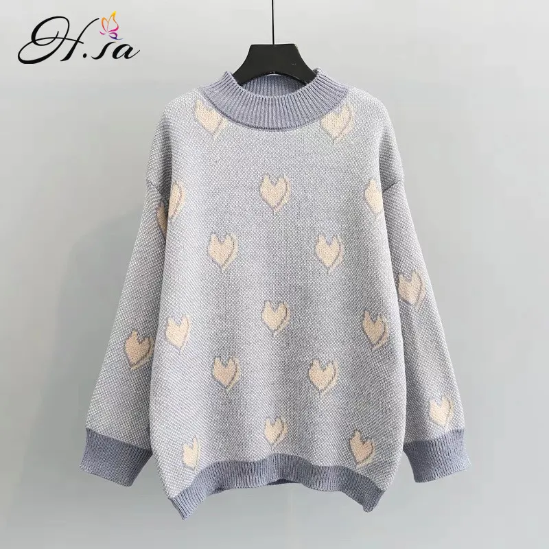 H.SA 2018 Autumn Winter Trendy Female Clothing Sweater Pull Jumper Casual Loose Ladies Knitted Jumpers Pullover Women's Clothing
H.SA 2018 Autumn Winter Trendy Female Clothing Sweater Pull Jumper Casual Loose Ladies Knitted Jumpers Pullover Women's Clothing