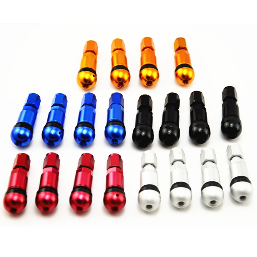 4pcs Bolt-in Aluminum Car Tubeless Wheel Tire Valve Stems With Dust Caps Blue Red Silver Black Gold
4pcs Bolt-in Aluminum Car Tubeless Wheel Tire Valve Stems With Dust Caps Blue Red Silver Black Gold
