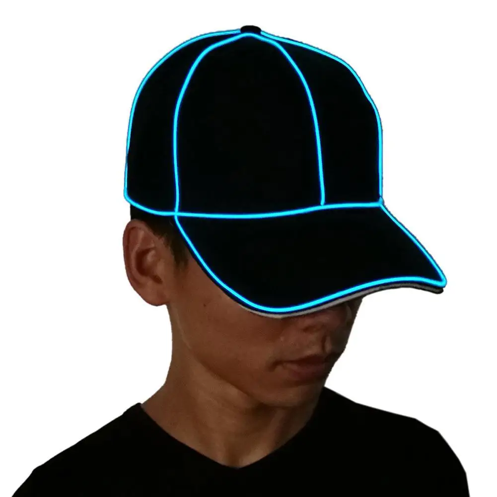EL Flash Cap Luminous Cap EL Wire Fashion Neon LED Light Glow Costume Party Luminous Cap Fluorescent Dance Performances Bar Par
EL Flash Cap Luminous Cap EL Wire Fashion Neon LED Light Glow Costume Party Luminous Cap Fluorescent Dance Performances Bar Par