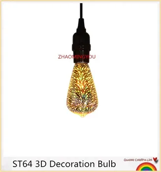 YOU 1PCS Led Light Bulb 3D Decoration Bulb 110V 220V ST64 E27 Holiday Lights Novelty Christmas Lamp Lamparas
YOU 1PCS Led Light Bulb 3D Decoration Bulb 110V 220V ST64 E27 Holiday Lights Novelty Christmas Lamp Lamparas