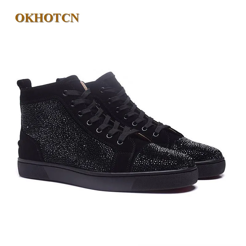 HOT Popular Red Black Bottom Lace-Up Casual Shoes Men Fashion Rivet Short Boots Height Increasing Man's Plate Shoes Size 35-46
HOT Popular Red Black Bottom Lace-Up Casual Shoes Men Fashion Rivet Short Boots Height Increasing Man's Plate Shoes Size 35-46