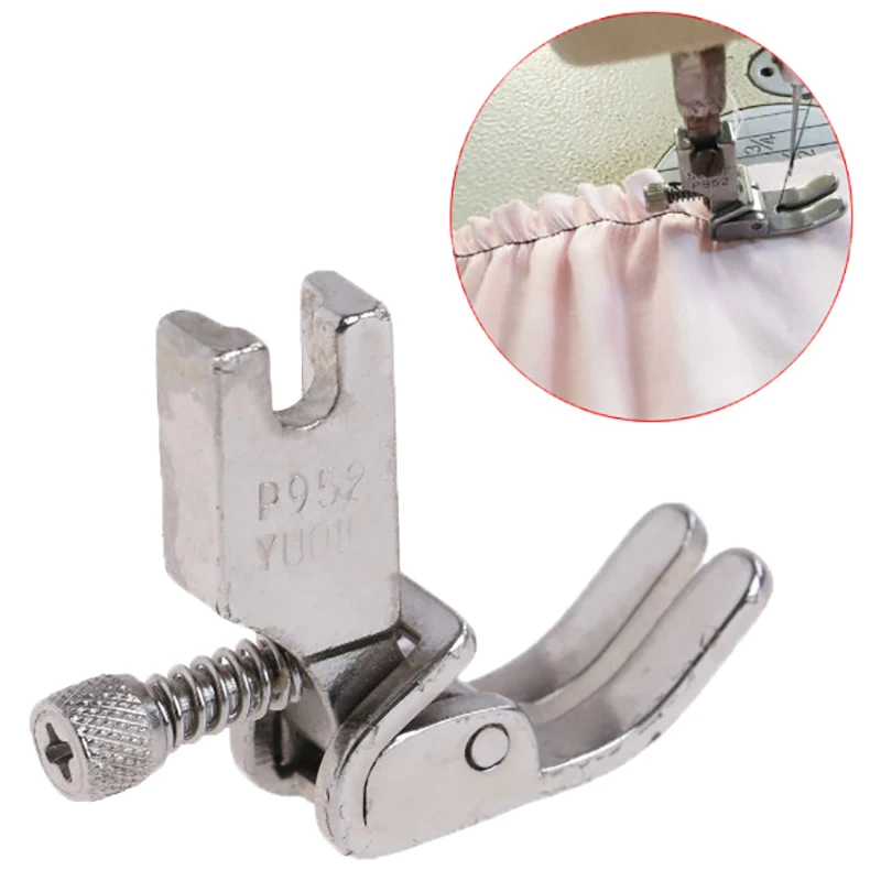 P952 Industrial stitch Machine Presser Foot/Feet with screw adjustable for Flat Steel wagon closing wrinkled folds foot
P952 Industrial stitch Machine Presser Foot/Feet with screw adjustable for Flat Steel wagon closing wrinkled folds foot