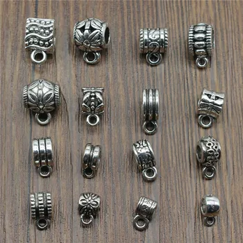 20pcs Bails Beads Connector Charms Jewelry Findings Bails Beads Charms Connector Vintage Antique Silver Color
20pcs Bails Beads Connector Charms Jewelry Findings Bails Beads Charms Connector Vintage Antique Silver Color