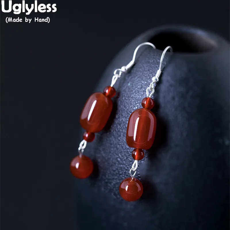 Uglyless 100% Real 925 Sterling Silver Handmade Gemstones Brincos for Women Agate Balls Dangle Earrings Ethnic Vintage Brincos
Uglyless 100% Real 925 Sterling Silver Handmade Gemstones Brincos for Women Agate Balls Dangle Earrings Ethnic Vintage Brincos