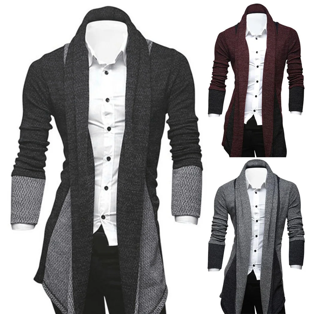 2018 Korean Men Cardigan Knitted Sweater Autumn Winter Patchwork Slim Coats Casual Plus Size Jacket Male Cardigans Pull Homme
2018 Korean Men Cardigan Knitted Sweater Autumn Winter Patchwork Slim Coats Casual Plus Size Jacket Male Cardigans Pull Homme