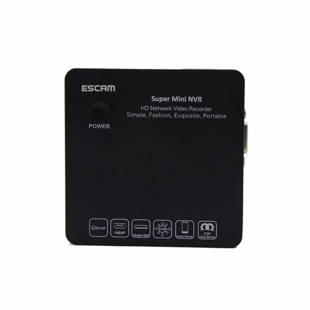 ESCAM K108 ONVIF 8CH NVR HD 1080P/960P/720P Mini Portable Network Video Recorder NVR Support Onvif Color black
ESCAM K108 ONVIF 8CH NVR HD 1080P/960P/720P Mini Portable Network Video Recorder NVR Support Onvif Color black