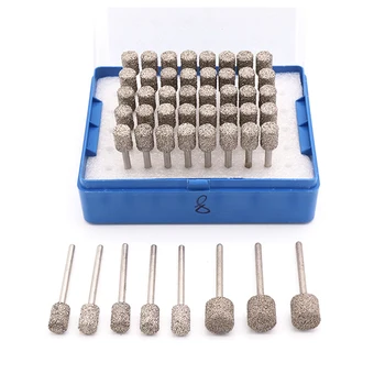 5pcs/box 3.0mm Brazed Diamond Grinding Head Jade Peeling Flat Cylindrical A Grinding Jaw Stone Engraving Abravise Tool Grit 46
5pcs/box 3.0mm Brazed Diamond Grinding Head Jade Peeling Flat Cylindrical A Grinding Jaw Stone Engraving Abravise Tool Grit 46
