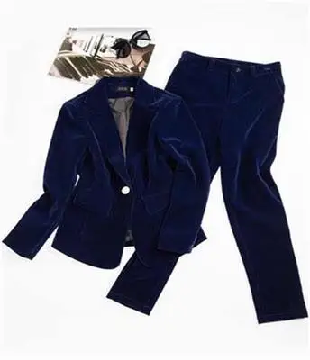 Fashion gold velvet suit suit female spring New High-end Casual velvet small suit professional business suit women
Fashion gold velvet suit suit female spring New High-end Casual velvet small suit professional business suit women