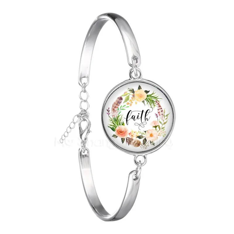Vintage Faith Letter Printed Bracelet 18mm Glass Dome Bible Verse Bangle For Women Men Quote Christian Jewelry Gifts
Vintage Faith Letter Printed Bracelet 18mm Glass Dome Bible Verse Bangle For Women Men Quote Christian Jewelry Gifts