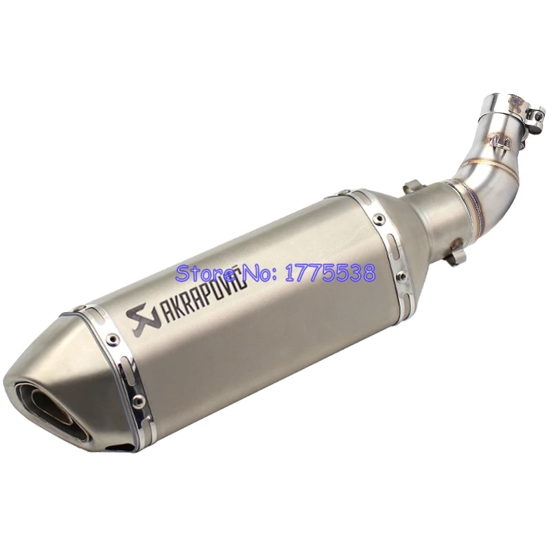 Motorcycle Akrapovic Exhaust Muffler Mid Pipe for Yamaha MT-03 R25 R3 R30 2015-2016 Motorbike Exhaust system Link Pipe DB Killer 
Motorcycle Akrapovic Exhaust Muffler Mid Pipe for Yamaha MT-03 R25 R3 R30 2015-2016 Motorbike Exhaust system Link Pipe DB Killer