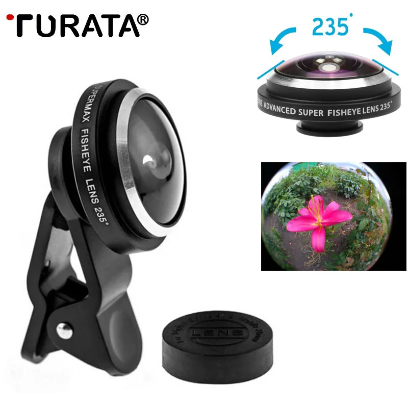 TURATA Universal 235 Degree Super Fish Eye Camera Fisheye Lens For iPhone 7 Xiaomi Redmi Note 5 Samsung Mobile Phone Lenses Clip
TURATA Universal 235 Degree Super Fish Eye Camera Fisheye Lens For iPhone 7 Xiaomi Redmi Note 5 Samsung Mobile Phone Lenses Clip