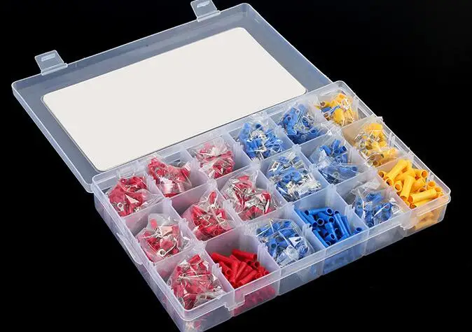 1200Pcs Electrical connector wire Cable cold pressed pre-insulated sleeve crimp terminals set kit
1200Pcs Electrical connector wire Cable cold pressed pre-insulated sleeve crimp terminals set kit