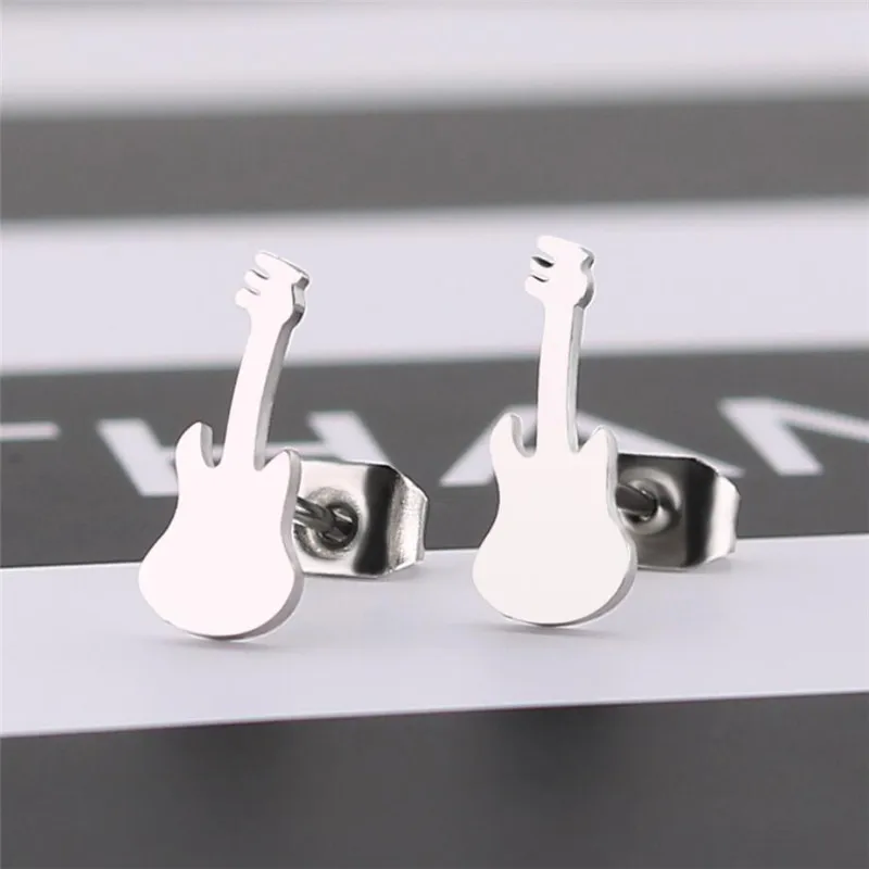 Oly2u Earrings for Women Cute Guitar Violin Shape Cute Mini Stud Earrings Stainless Steel Musical Instruments Design Earring
Oly2u Earrings for Women Cute Guitar Violin Shape Cute Mini Stud Earrings Stainless Steel Musical Instruments Design Earring