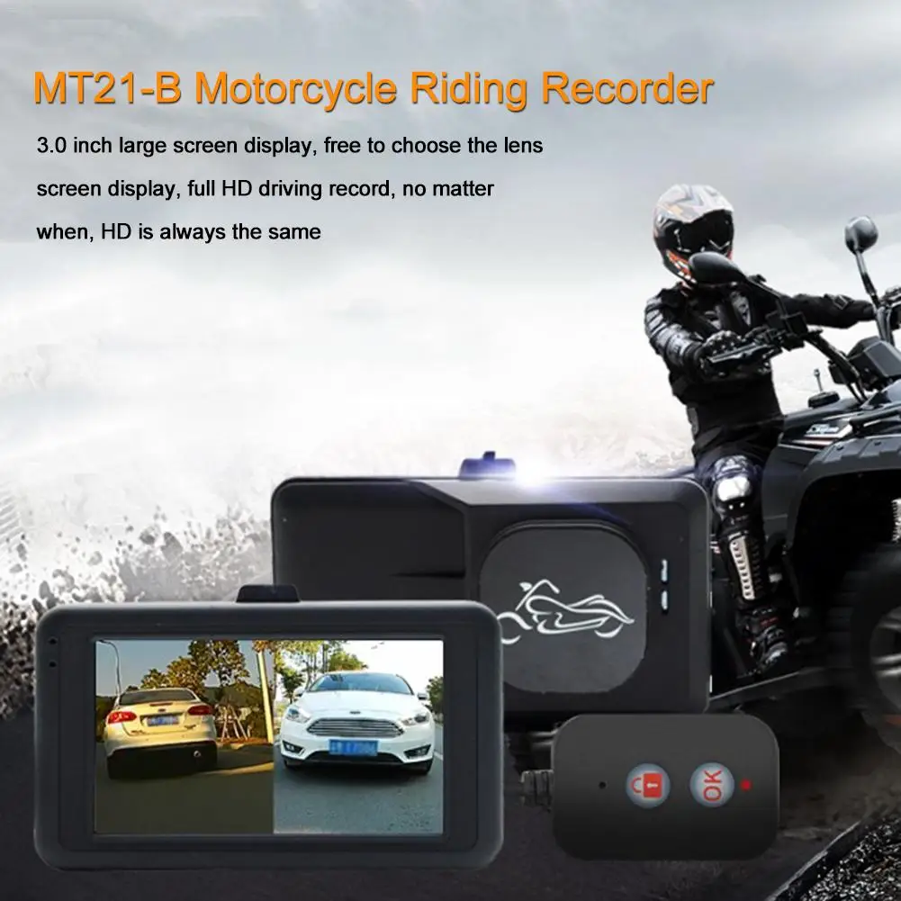 MT21-B Motorcycle Riding Recorder HD Front and Rear Double Lens Separation Locomotive Driving Recorders
MT21-B Motorcycle Riding Recorder HD Front and Rear Double Lens Separation Locomotive Driving Recorders