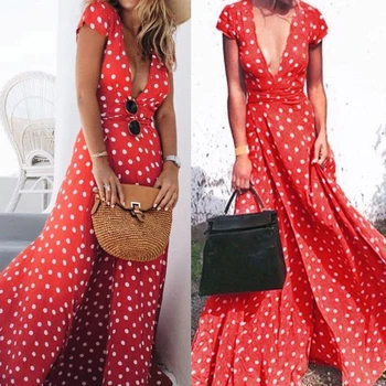 FangNymph Polka Dot Printing V Neck Summer Boho Long Maxi Vest Evening Party Cocktail Dress Beach Polka Dress Sundress
FangNymph Polka Dot Printing V Neck Summer Boho Long Maxi Vest Evening Party Cocktail Dress Beach Polka Dress Sundress