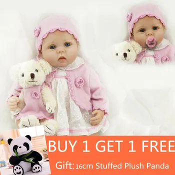 Lifelike Baby Dolls 22 Inch 55cm Smiling Realistic Soft Vinyl Reborn Dolls Kid's Birthday Christmas Juguetes Buy 1 get 1 free
Lifelike Baby Dolls 22 Inch 55cm Smiling Realistic Soft Vinyl Reborn Dolls Kid's Birthday Christmas Juguetes Buy 1 get 1 free