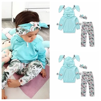 3pcs Newborn Baby Girls Clothes Sets Cotton Infant Autumn Hooded Sweatshirt+Floral Pants+Headwear Outfits Kids Clothes Set
3pcs Newborn Baby Girls Clothes Sets Cotton Infant Autumn Hooded Sweatshirt+Floral Pants+Headwear Outfits Kids Clothes Set