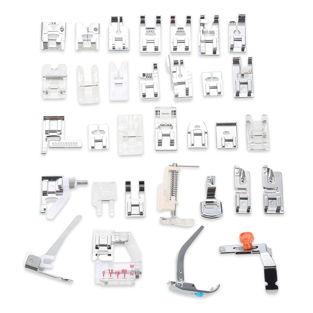 32 PCS Domestic Sewing Machine Braiding Blind Stitch Darning Presser Foot Feet Kit Set With Box Snap On For Brother Singer Set
32 PCS Domestic Sewing Machine Braiding Blind Stitch Darning Presser Foot Feet Kit Set With Box Snap On For Brother Singer Set