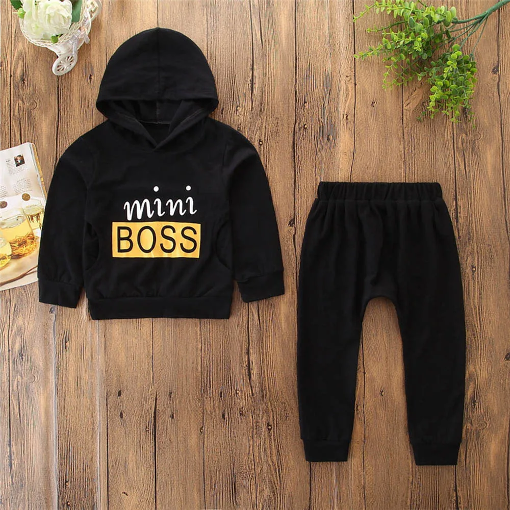 MUQGEW 2PCS Toddler Kids Baby Letter Print Hooded Top Clothes+Long Pants Set Outfit ropa de bebe varon #5
MUQGEW 2PCS Toddler Kids Baby Letter Print Hooded Top Clothes+Long Pants Set Outfit ropa de bebe varon #5