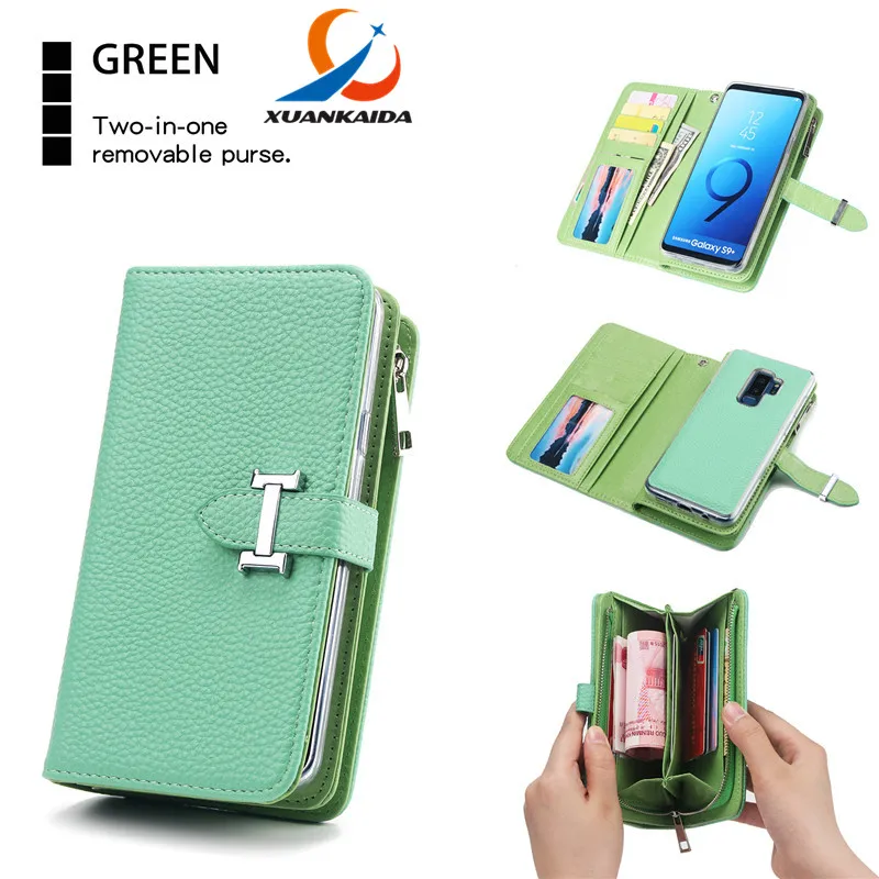 Luxury Magnetic Detachable 2 in 1 Flip Zip Wallet Litchi Leather case Card holder For Iphone X 8 7 6 6S Plus 5 For Samsung S9 S8
Luxury Magnetic Detachable 2 in 1 Flip Zip Wallet Litchi Leather case Card holder For Iphone X 8 7 6 6S Plus 5 For Samsung S9 S8