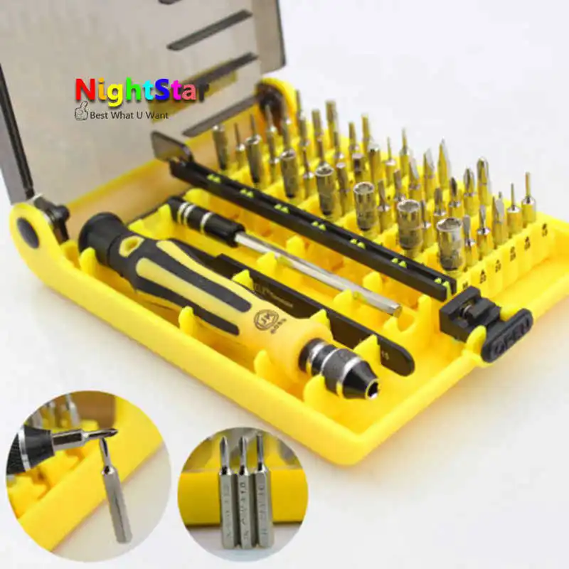 45 in 1 Chrome Vanadium Precision Screwdriver Tool Kit Magnetic Screwdriver Set for Phone Tablet Compact Repair Maintenance Tool
45 in 1 Chrome Vanadium Precision Screwdriver Tool Kit Magnetic Screwdriver Set for Phone Tablet Compact Repair Maintenance Tool