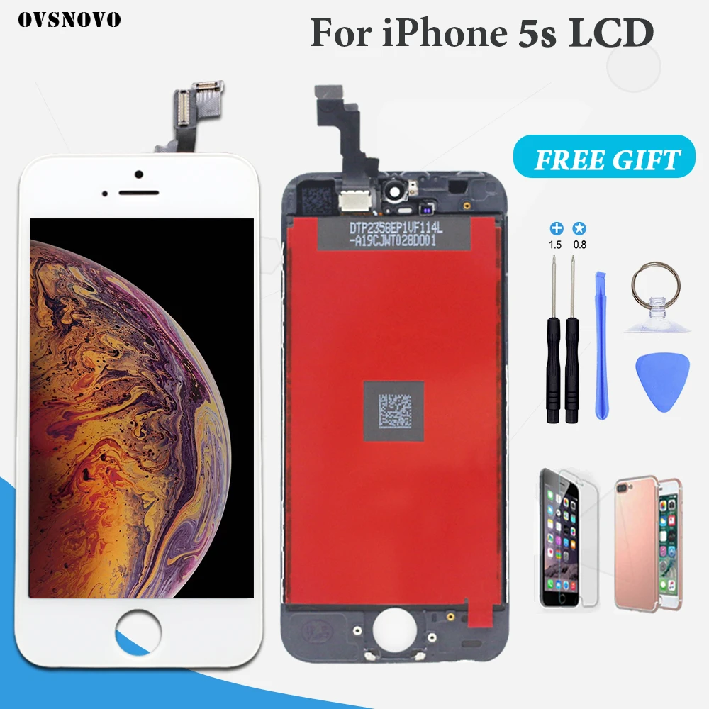 AAA Quality Assembly 5S 4 4s LCD Display Touch Screen Digitizer for iPhone 5S A1530/A1528/A1518/A1533 LCD pantalla white/black
AAA Quality Assembly 5S 4 4s LCD Display Touch Screen Digitizer for iPhone 5S A1530/A1528/A1518/A1533 LCD pantalla white/black