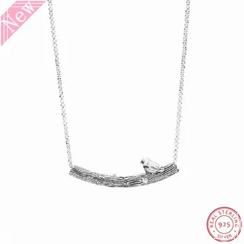 2018 New Spring Songbird Perches Textural Curved Bar 50cm Long Necklaces for Women Silver 925 Jewelry Inspired by Nature FLN059
2018 New Spring Songbird Perches Textural Curved Bar 50cm Long Necklaces for Women Silver 925 Jewelry Inspired by Nature FLN059