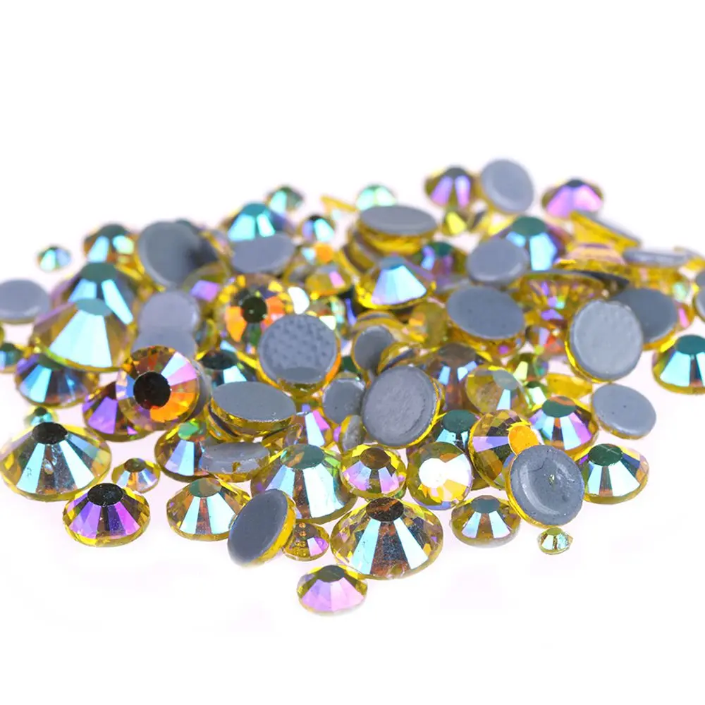CITRINE AB SS6-SS30 Crystal Glass Iron On Rhinestone/Hot Fix Rhinestone For Clothes Decoration
CITRINE AB SS6-SS30 Crystal Glass Iron On Rhinestone/Hot Fix Rhinestone For Clothes Decoration