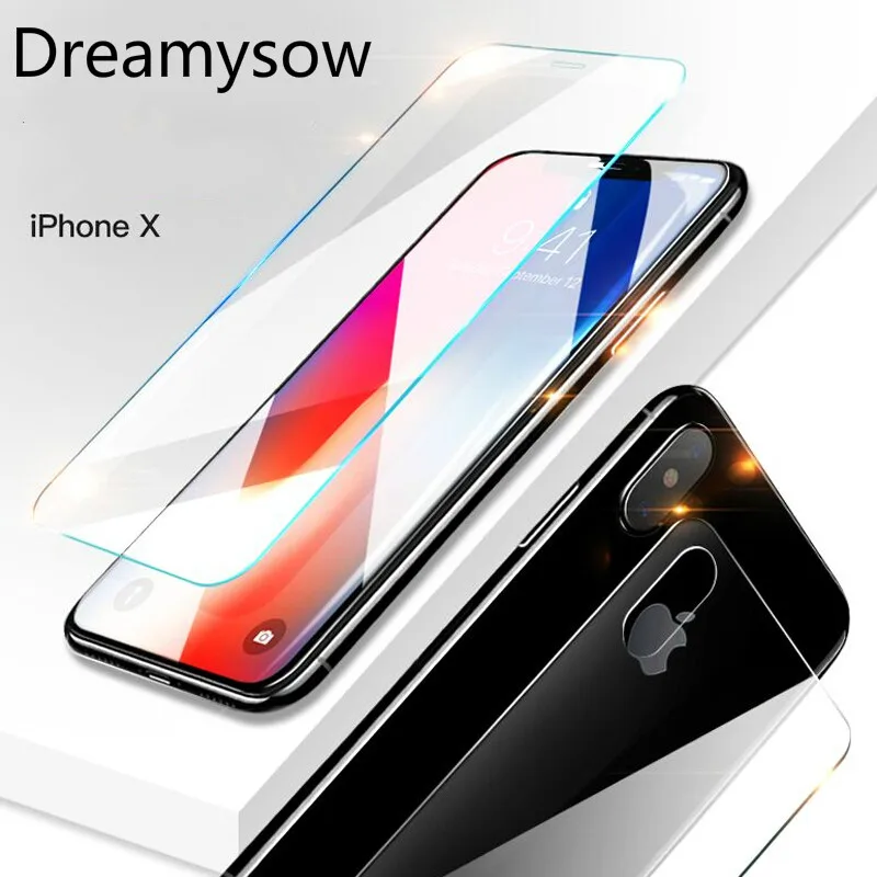 2PCS Front + Back Tempered Glass For iPhone X Xr Xs max 4 4s 5 5s SE 6 6s plus 7 8 plus Anti Shatter Rear Screen Protector Film
2PCS Front + Back Tempered Glass For iPhone X Xr Xs max 4 4s 5 5s SE 6 6s plus 7 8 plus Anti Shatter Rear Screen Protector Film