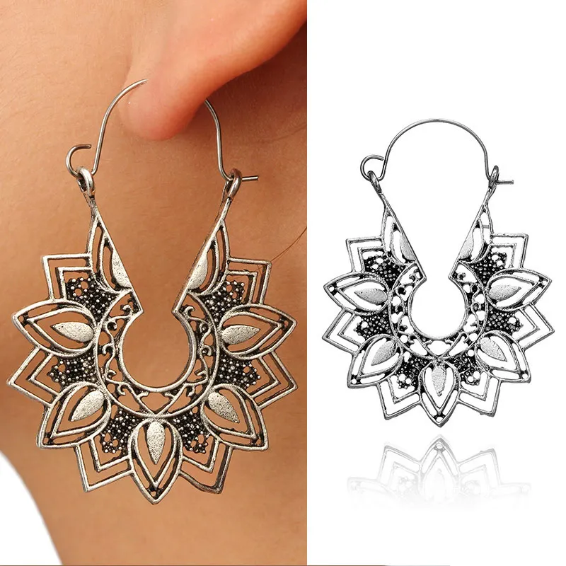 Sale Ancient Silver Gold Color Bohemian Filigree Earrings Boho Vintage Ethnic Hollow Chandelier Earrings for women
Sale Ancient Silver Gold Color Bohemian Filigree Earrings Boho Vintage Ethnic Hollow Chandelier Earrings for women