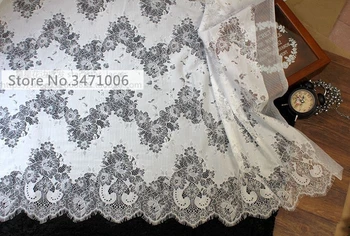 3 meters /lot 1.5 meters wide High-grade eyelash lace fabric DIY French Lace Embroidered clothing Wedding dress accessories
3 meters /lot 1.5 meters wide High-grade eyelash lace fabric DIY French Lace Embroidered clothing Wedding dress accessories