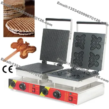 Free Shipping Commercial Non-stick 110v 220v Electric Dual Waffle Machine Dutch Stroopwafels Baker Iron Butterfly Waffle Maker
Free Shipping Commercial Non-stick 110v 220v Electric Dual Waffle Machine Dutch Stroopwafels Baker Iron Butterfly Waffle Maker