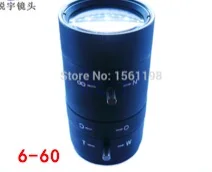 CCTV Lens / Manual Vari-Focal 6-60 mm / Camera Lens / Lenses/ Manual Lens 6-60mm
CCTV Lens / Manual Vari-Focal 6-60 mm / Camera Lens / Lenses/ Manual Lens 6-60mm