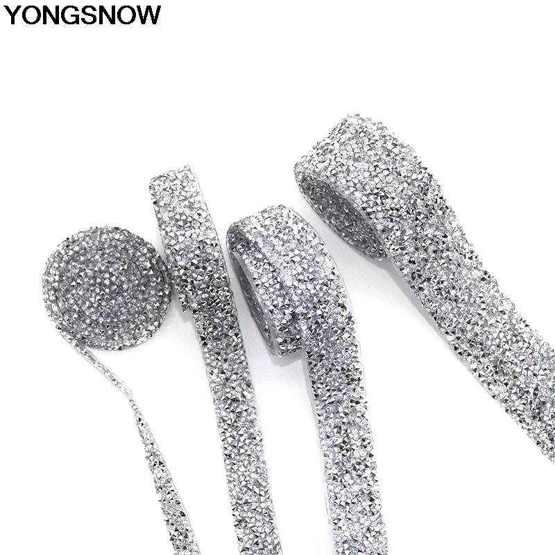 1Yard 1/1.5/2/3cm Width Crystal Sewing Trim Lace Hot Fix Rhinestone Tape Applicator Ribbon Appliques For Dresses DIY Craft Box
1Yard 1/1.5/2/3cm Width Crystal Sewing Trim Lace Hot Fix Rhinestone Tape Applicator Ribbon Appliques For Dresses DIY Craft Box