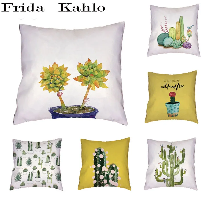 Succulent Plant Pattern Cushion Cover Polyester Peach Skin Cactus Green Leaf Bird Colorful Personality Style Pillow Home Decor
Succulent Plant Pattern Cushion Cover Polyester Peach Skin Cactus Green Leaf Bird Colorful Personality Style Pillow Home Decor