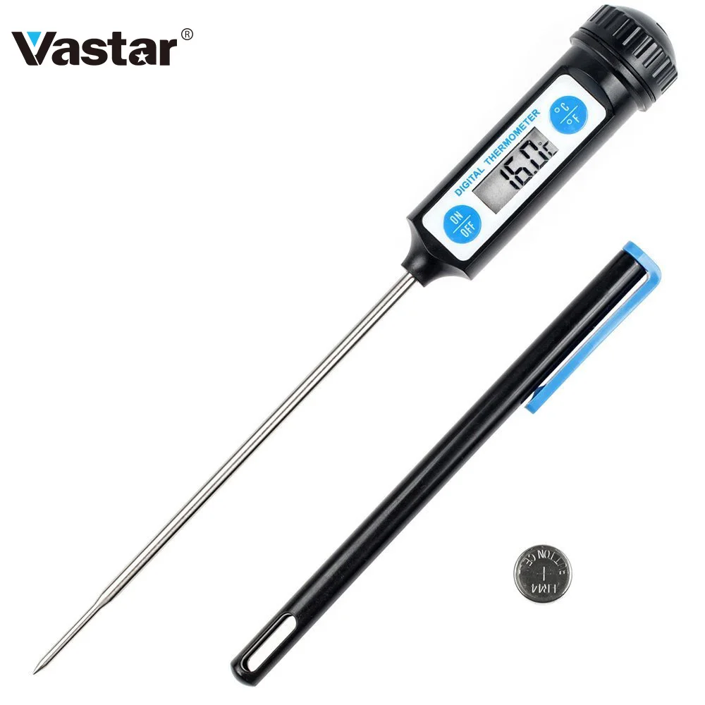 Vastar Electronic Digital Food Thermometer For Cake Candy BBQ Food Meat Temperature Household Thermometers with Battery
Vastar Electronic Digital Food Thermometer For Cake Candy BBQ Food Meat Temperature Household Thermometers with Battery