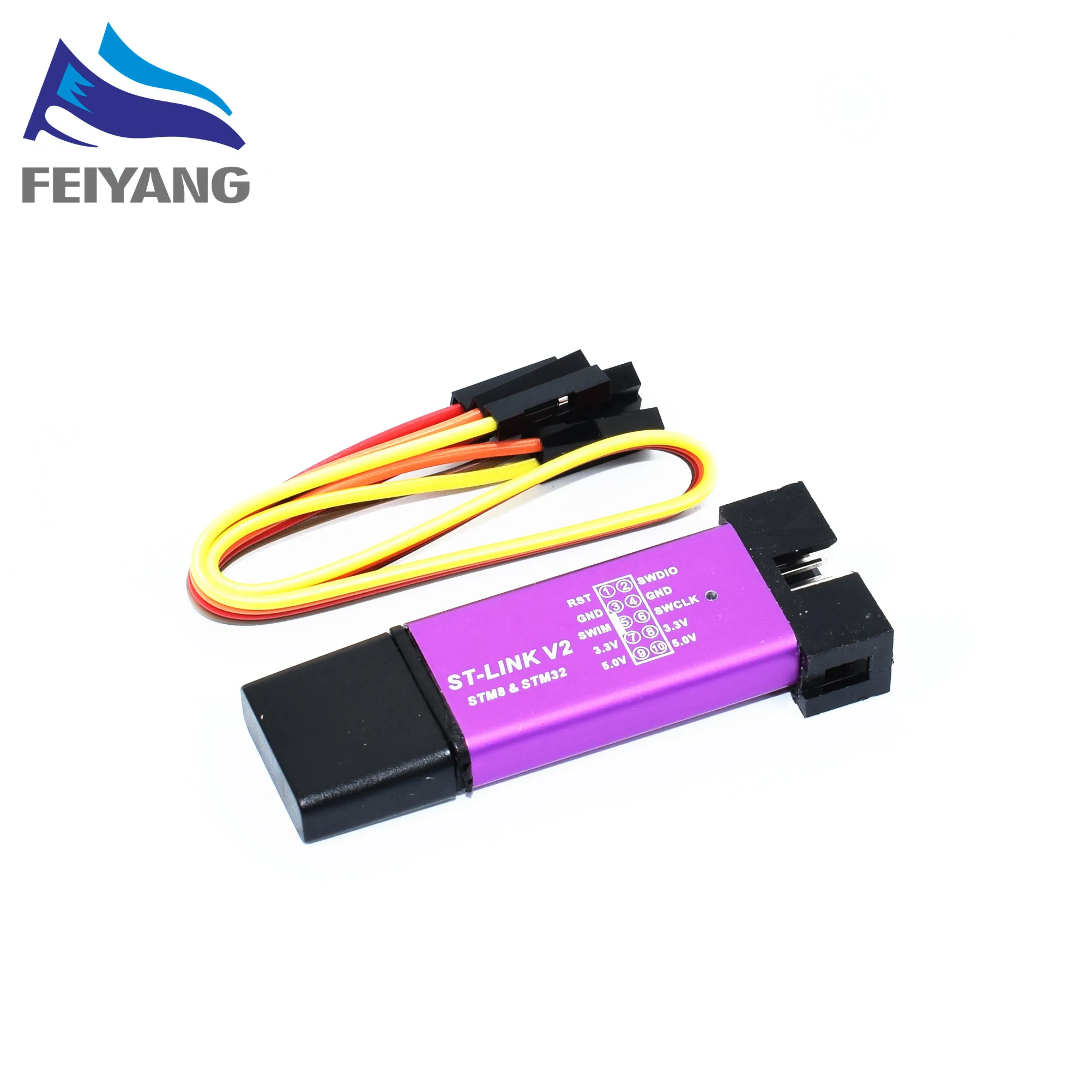 10PCS Stlink ST-Link V2 Mini STM8 STM32 Simulator Download Programmer Programming With Cover
10PCS Stlink ST-Link V2 Mini STM8 STM32 Simulator Download Programmer Programming With Cover