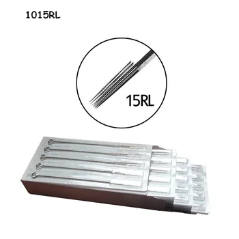 50 PCS Disposable 15RL Sterilized Tattoo Needles Stainless Steel Tattoo Needle for Tattoo Grip Tattoo Machine
50 PCS Disposable 15RL Sterilized Tattoo Needles Stainless Steel Tattoo Needle for Tattoo Grip Tattoo Machine