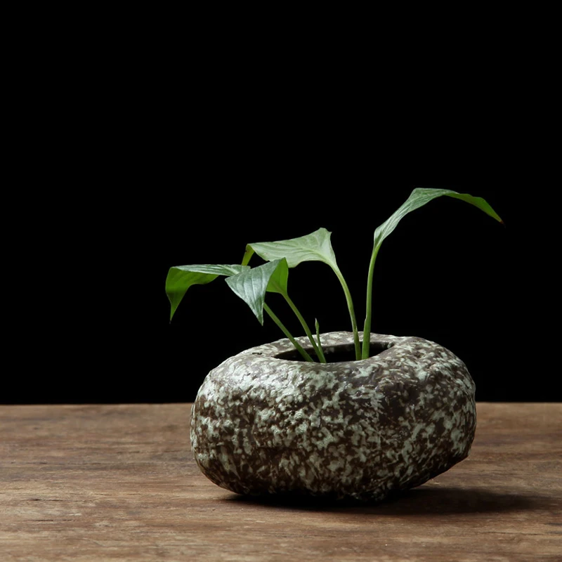 Stone Ceramic Vase Zen Ornaments Handmade creative Artwork home decoration Tabletop small vase Hydroponic ceramic square vases
Stone Ceramic Vase Zen Ornaments Handmade creative Artwork home decoration Tabletop small vase Hydroponic ceramic square vases
