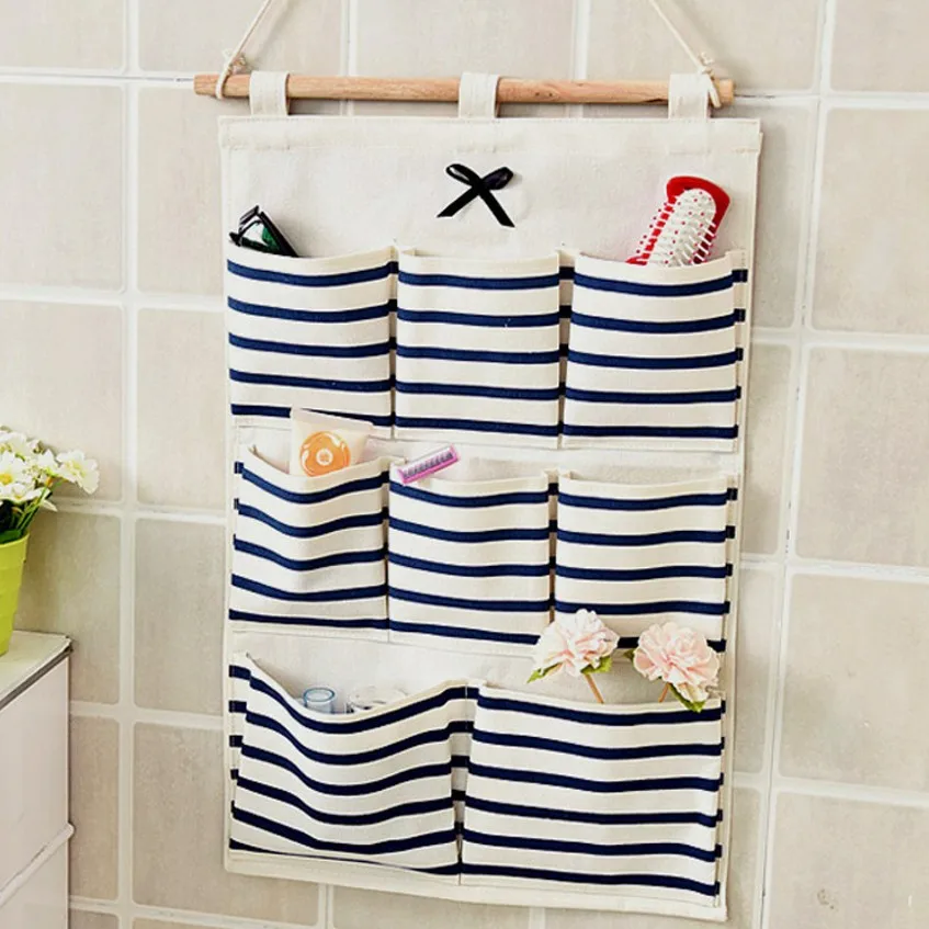 Linen Wall Clothes Hanging Bag Makeup Cosmetic Sundries Organize box Kitchen Bathroom Storage bags Tool
Linen Wall Clothes Hanging Bag Makeup Cosmetic Sundries Organize box Kitchen Bathroom Storage bags Tool