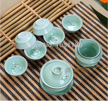 Eight-pisce set ceramic longquan celadon tea cup kit high quality new Arrival Kung fu tea set porcelain teacup free shipping
Eight-pisce set ceramic longquan celadon tea cup kit high quality new Arrival Kung fu tea set porcelain teacup free shipping