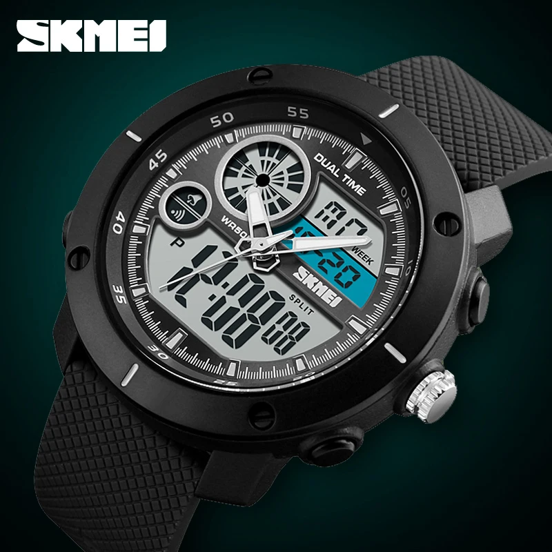 SKMEI Outdoor Sports Watches Men Digital Wristwatches 5Bar Waterproof Dual Display Military Watch Male Clock Relogio Masculino
SKMEI Outdoor Sports Watches Men Digital Wristwatches 5Bar Waterproof Dual Display Military Watch Male Clock Relogio Masculino