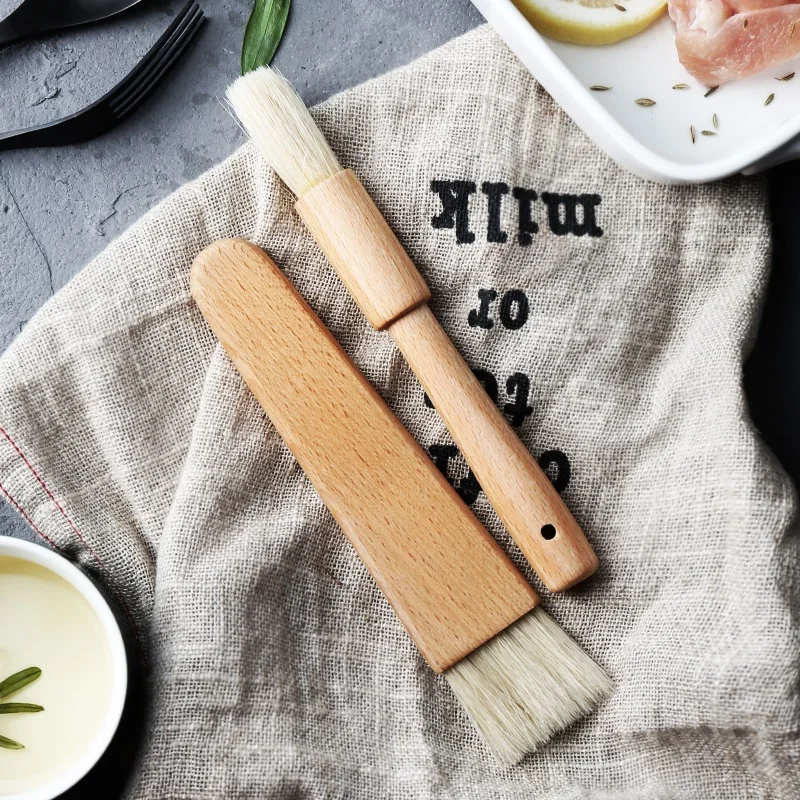 2Pcs Wood Handle Pastry Brushes Baking Barbecue Basting Brush Natural Bristle Oil Butter Brush BBQ Aid Picnic Cooking Utensils
2Pcs Wood Handle Pastry Brushes Baking Barbecue Basting Brush Natural Bristle Oil Butter Brush BBQ Aid Picnic Cooking Utensils
