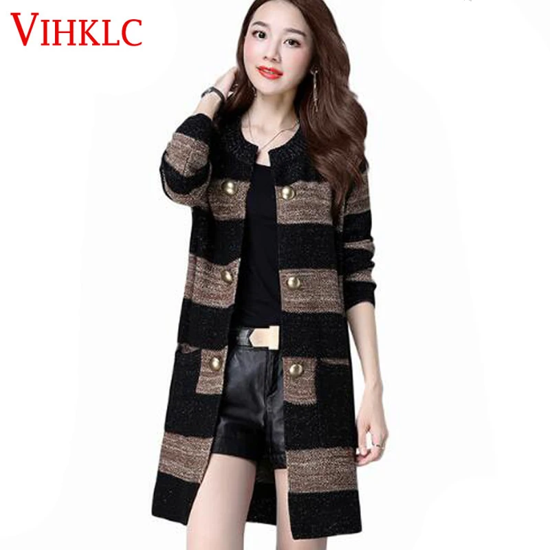 Pull Full Standard Poncho Women Cardigans Turn-down Collar Female Sweaters Cardigan 2017 New Autumn Stripe Knitwear H418
Pull Full Standard Poncho Women Cardigans Turn-down Collar Female Sweaters Cardigan 2017 New Autumn Stripe Knitwear H418