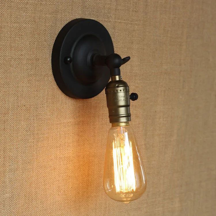 Wall light E27 Edison bulb Mini wall lamp Knob switch loft American country lighting retro industry Vintage iron Small WALL Lamp
Wall light E27 Edison bulb Mini wall lamp Knob switch loft American country lighting retro industry Vintage iron Small WALL Lamp