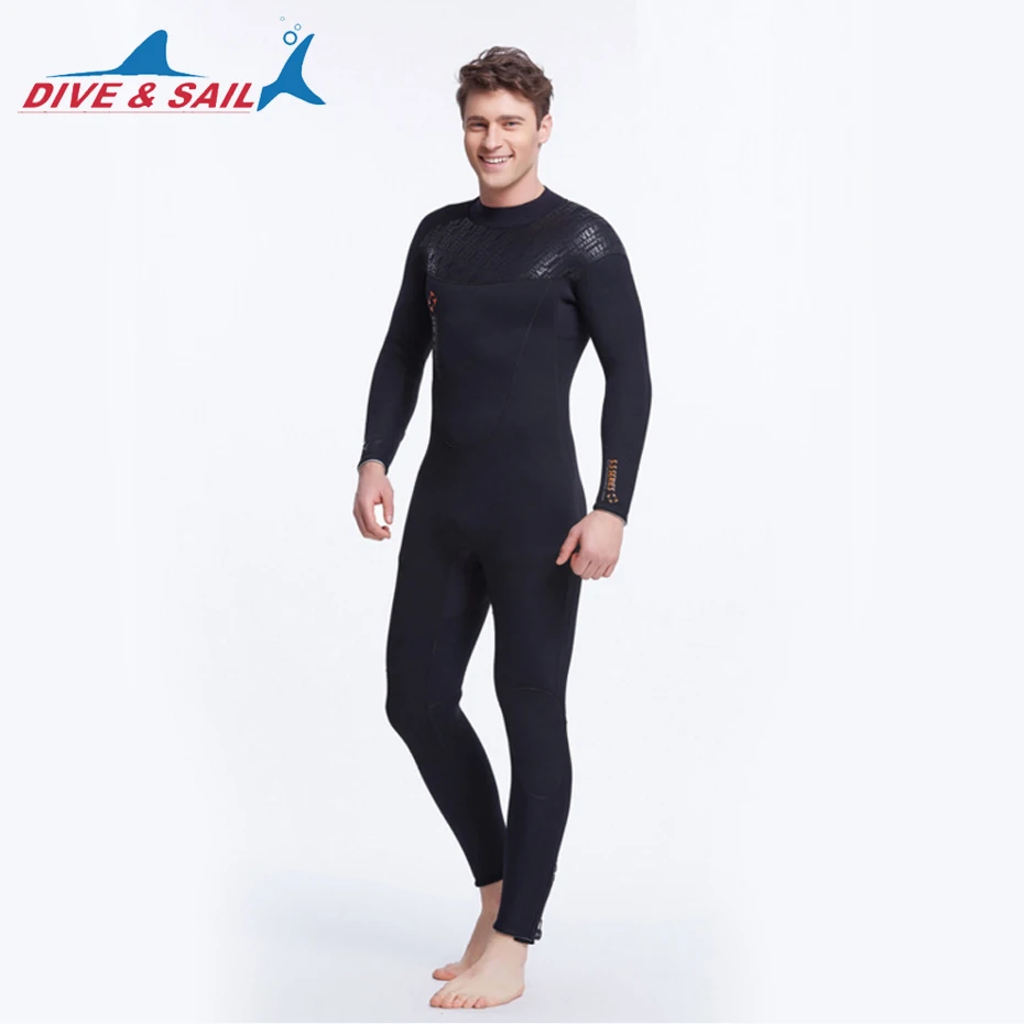 DIVE&SAIL High Quality 5mm Neoprene Men's Wetsuit Full Body Diving Suits Cool Wetsuits Black Wet Suit Snorkeling Swimwear
DIVE&SAIL High Quality 5mm Neoprene Men's Wetsuit Full Body Diving Suits Cool Wetsuits Black Wet Suit Snorkeling Swimwear