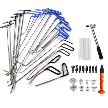 PDR Tools Paintless Dent Repair Kits Hail Ding RemovalHook Push Rod Hooks Crowbar Dent Removal Tools for hail damage puller tabs
PDR Tools Paintless Dent Repair Kits Hail Ding RemovalHook Push Rod Hooks Crowbar Dent Removal Tools for hail damage puller tabs